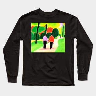 Walk Together Cool Friendship Long Sleeve T-Shirt